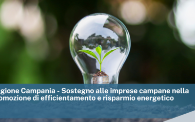 Sostegno alle imprese campane nella promozione di efficientamento e risparmio energetico Regione Campania