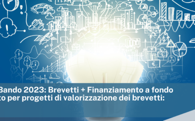 MISE Bando 2023 Brevetti + Finanziamento a fondo perduto per progetti di valorizzazione dei brevetti