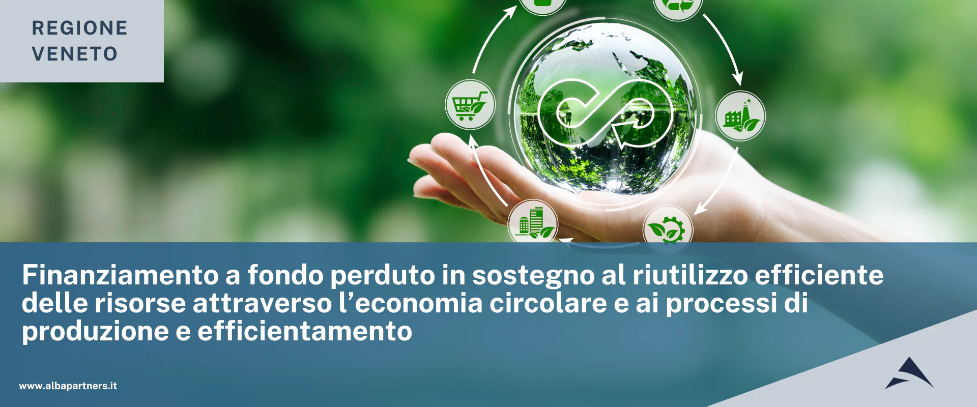 Finanziamento a fondo perduto in sostegno al riutilizzo efficiente delle risorse attraverso l’economia circolare e ai processi di produzione e efficientamento