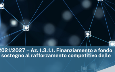 PR FESR 2021/2027 – Az. 1.3.1.1. Finanziamento a fondo perduto in sostegno al rafforzamento competitivo delle filiere