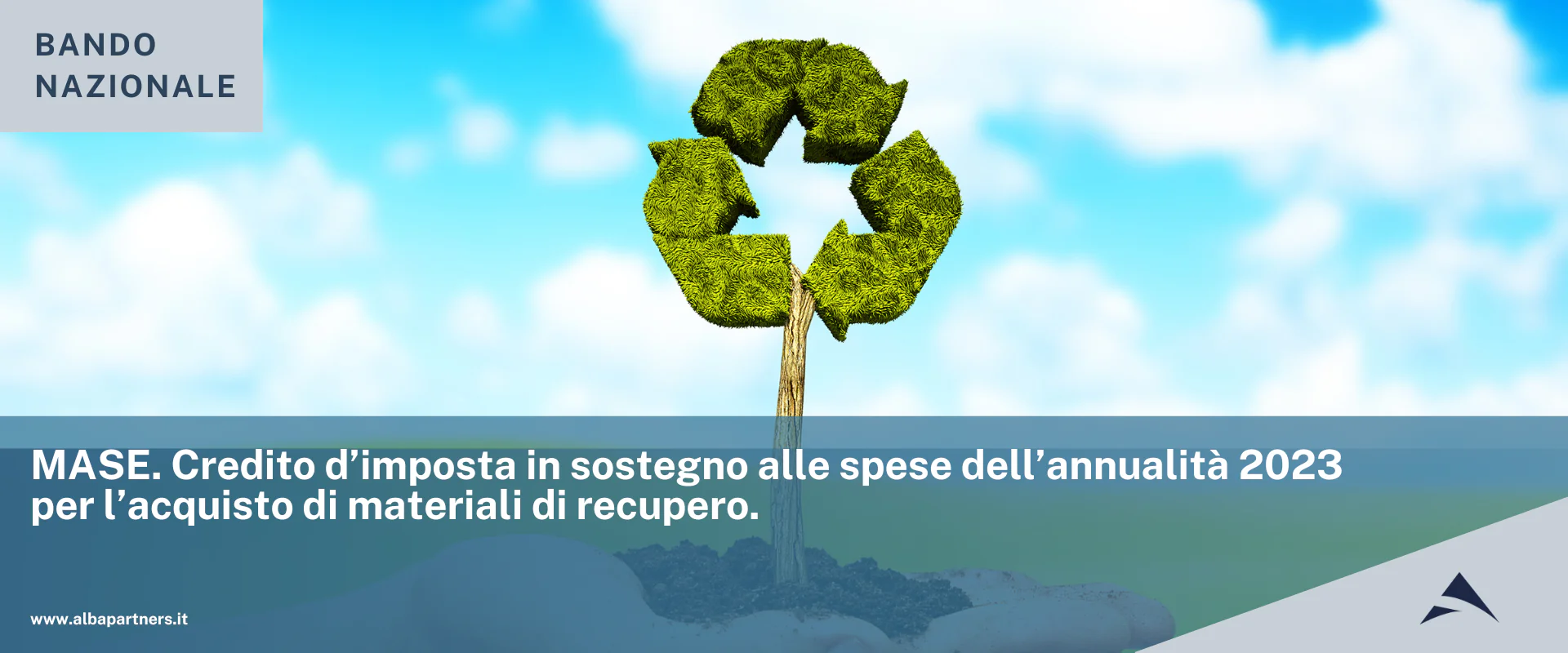 MASE. Credito d’imposta in sostegno alle spese dell’annualità 2023 per l’acquisto di materiali di recupero