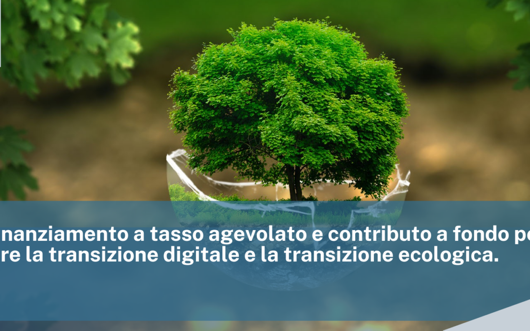 SIMEST – Finanziamento a tasso agevolato e contributo a fondo perduto per sostenere la transizione digitale e la transizione ecologica