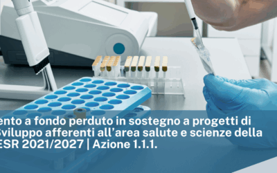 Regione Liguria: Finanziamento a fondo perduto in sostegno a progetti di Ricerca e Sviluppo afferenti all’area salute e scienze della vita – PR FESR 2021/2027 | Azione 1.1.1.