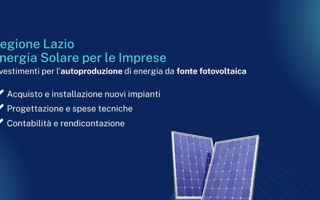 Regione Lazio – Energia Solare per le Imprese