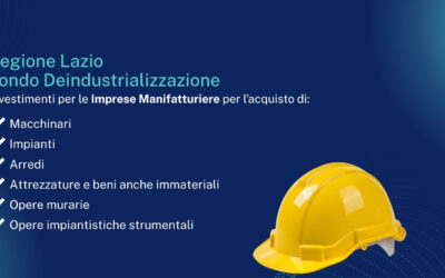 Regione Lazio – Fondo Deindustrializzazione per le Imprese Manifatturiere