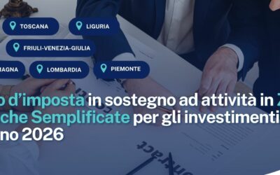 Credito d’imposta in sostegno ad attività in Zone Logistiche Semplificate per gli investimenti dell’anno 2026