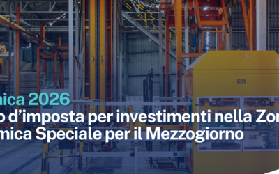 ZES unica 2026 Credito d’imposta per investimenti nella Zona Economica Speciale per il Mezzogiorno