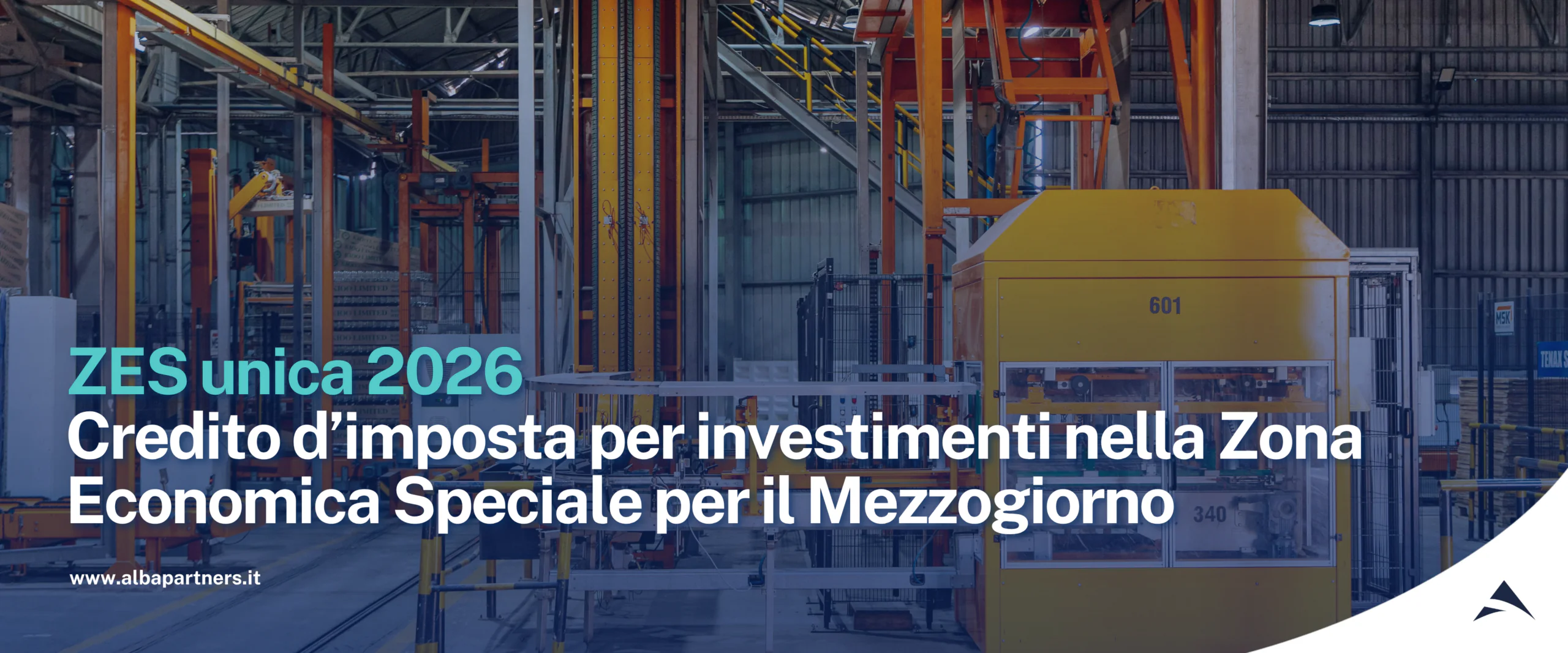 ZES unica 2026 Credito d’imposta per investimenti nella Zona Economica Speciale per il Mezzogiorno